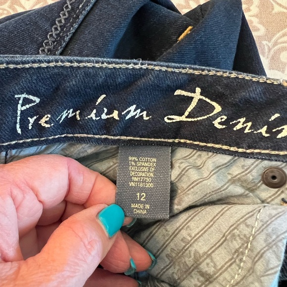 Converse One Star brand jean, size 12, fabric cotton/spandex. - Picture 6 of 6